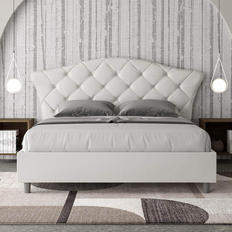 Letto imbottito Matrimoniale 160x190 cm Langre