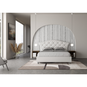 Letto imbottito Matrimoniale 160x190 cm Langre