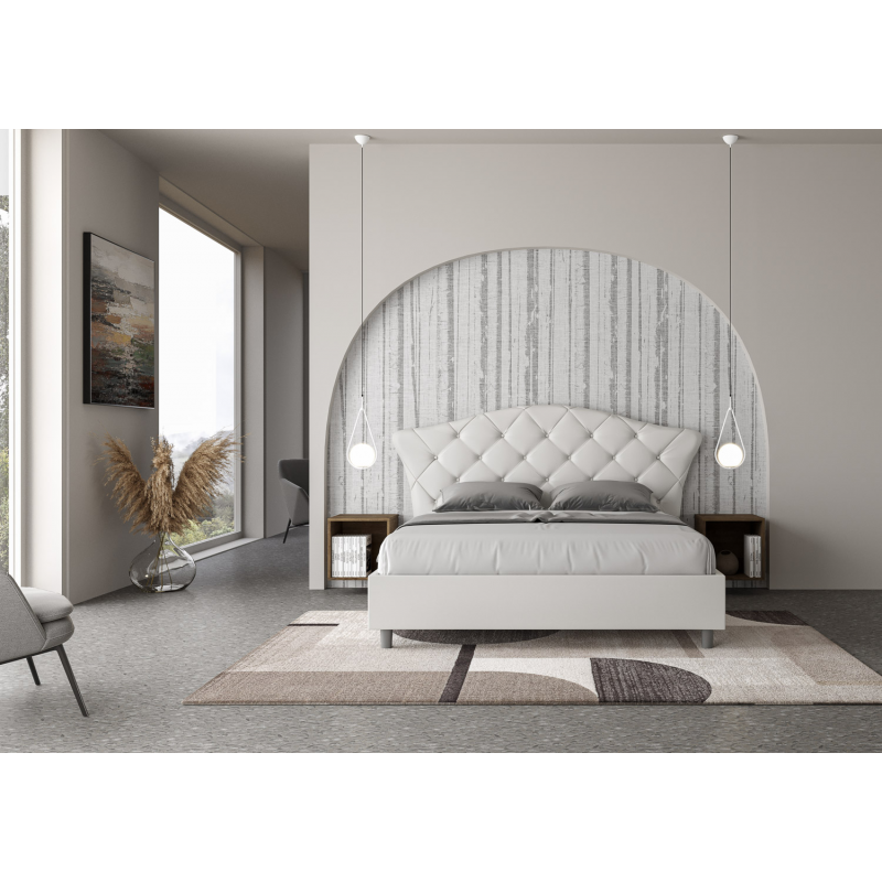 Letto imbottito Matrimoniale 160x190 cm Langre