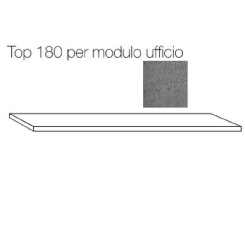 Top 180 per modulo ufficio Ibisco cemento